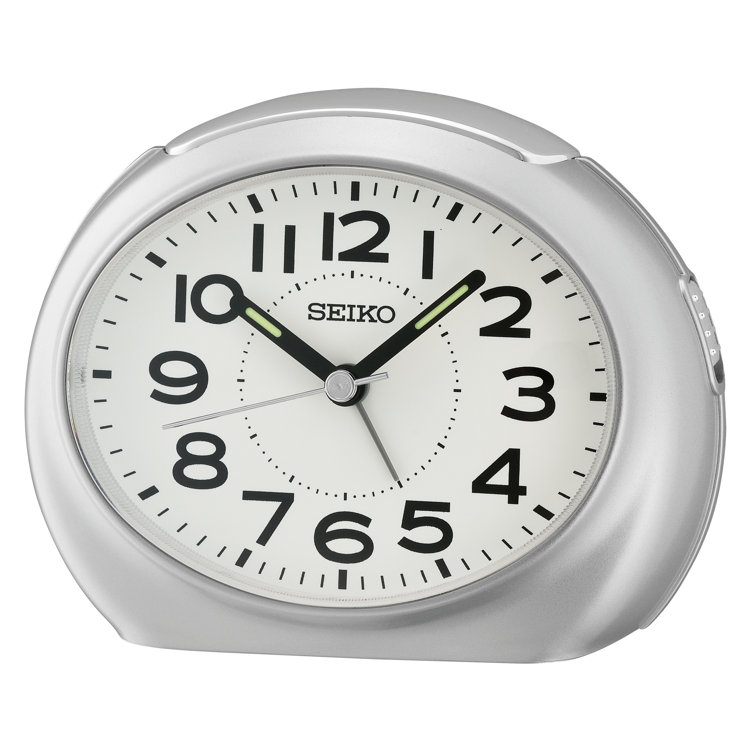 Analog Quartz Tabletop Clock with Alarm